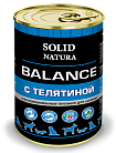 Solid Natura Balance вл. корм для собак Телятина ж/б 0,34 кг 