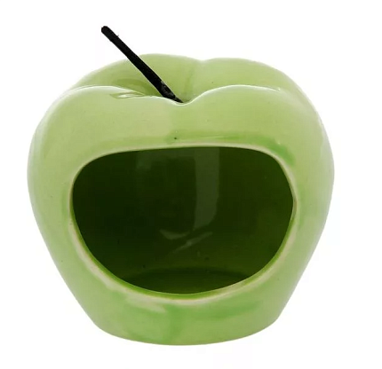 Кормушка для хомячков "Яблоко" зеленая 2009001 Sima