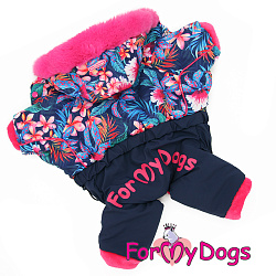 FOR MY DOG Комбинезон розовый/фиолет для девочек (10) FW1002-2021 F