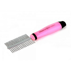 MasterGroom расческа с гелевой ручкой, двусторонняя
