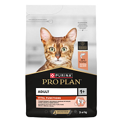 PRO PLAN (Про План) VITAL FUNCTIONS сухой корм для взрослых кошек с лососем, 3 кг