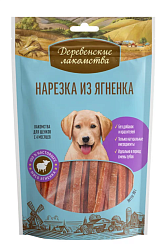 Деревенские лакомства Нарезка из ягненка для щенков 100 г 79710307