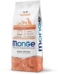 Monge Dog Monoprotein корм для собак всех пород, лосось с рисом 12 кг