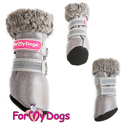 FOR MY DOG Сапоги зимние серые ц/кр (4) FMD677-2021 FOR MY DOG Сапоги зимние серые ц/кр (4) FMD677-2021