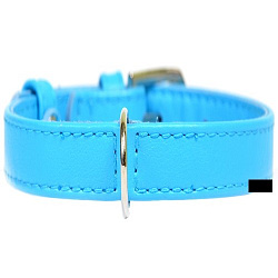 Ошейник Collar Glamour без украшений шир 25мм дл 38-49см синий 33042