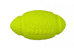 Mr.Kranch Игрушка для собак Мяч-регби 14 см неоновая желтая (33001)