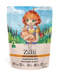 ZILLII (Зилли) влажный корм для стерилизованных кошек индейка в желе 85 г