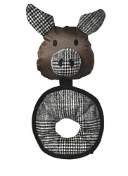 Pet-it игрушка для собак, серия Oxford, мягкая Свинка-кольцо с пищалкой, 17x33.5 см