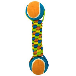 Petpark игрушка для собак Плетенка с двумя теннисными мячами 6 см (32003)