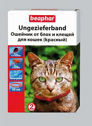 Беафар ошейник для кошек (красный) 35 см 12618/290017