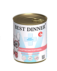 Корм BEST DINNER консервы VP GASTRO ЖКТ для собак и щенков ягненок сердце 340 г