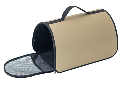 ЧИП Сумка-переноска жёсткая САКВОЯЖ №1 36,5*22*22см (нейлон однотон., пластик),  бежевая