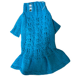 Платье бирюза хлопок S Hand Made