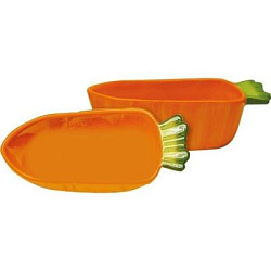 Миска керам. "Морковка" для грызунов 18,5 см 620 мл 2008572 Super Pet