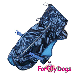 FOR MY DOG Попона -дождевик синий (12) FW823-2019