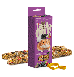 LITTLE ONE Палочки для хомяков, крыс, мышей и песчанок с ягодами 2*60 г