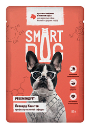 SMART DOG (Смарт Дог) влажный корм для взрослых собак говядина в соусе 85 г