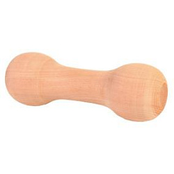 Игрушка для мелких пород Гантель деревянная 125 г, Trixie