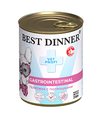Корм BEST DINNER консервы VP GASTRO ЖКТ для собак и щенков телятина потрошки 340 г