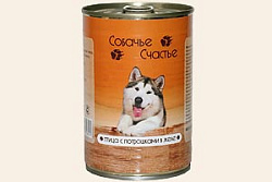 Собачье счастье ж/б 20*410 г Птица с потрошками в желе