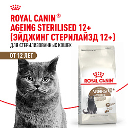 Royal Canin (Роял Канин) Эйджинг Стерилайзд +12 для пожилых стерилизованных кошек от 12 лет 2 кг