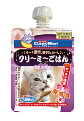CATTYMAN Сгущёнка на основе утки и филе японского цыплёнка для кошек, 100 г