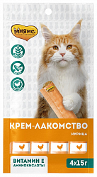 Мнямс Крем-лакомство для кошек с курицей 15 г 703836*4шт
