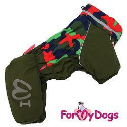 FOR MY DOG Комбинезон хаки/красный  д/мальчиков  (16) FW854-2020 М