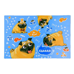 Коврик под миску "Еда" 43*28 см 4087865 Sima