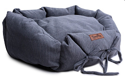 Лежанка для средних собак LionPets BELLA Siesta светло-серый LION