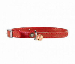 Ошейник "Collar Glamour" с резинкой для котят  ( ш. 9 мм, дл. 17-20 см) красный 32753