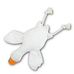 Игрушка текстильная для собак "Гусь-обнимусь" 50х35х7,5см Рыжебок