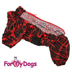 FOR MY DOG Комбинезон"Паутинка"красный для девочек (22) FW999-2021 F 