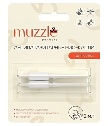 Антипаразитарные биокапли для собак, 2мл, Muzzle