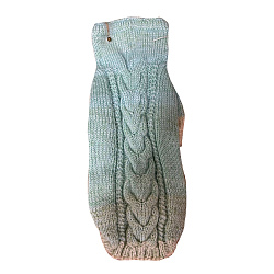 Свитер бирюза хлопок S Hand Made