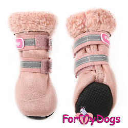 FOR MY DOG Сапоги зимние розовые  ц/кр (4) FMD650-2019 Р