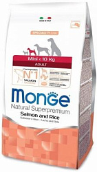 Monge Dog Speciality Mini для взрослых собак мелких пород лосось с рисом 2,5 кг70011570