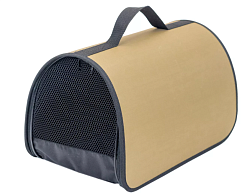 Сумка-переноска жёсткая САКВОЯЖ №3 45*26,5*26,5см (нейлон однотон., пластик),  бежевая ЧИП