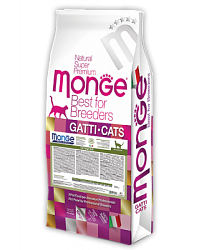 Monge Cat Sensitive сухой корм для кошек с чувствительным пищеварением 10 кг 70004831