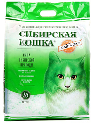 Наполнитель Сибирская кошка Элитный силикагель ЭКО 16 л 00023973