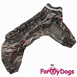 FOR MY DOGS Дождевик коричневый для мальчиков C3