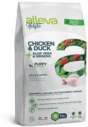 Alleva Holistic Dog Puppy/Junior Mini сухой корм для щенков и юниоров с курицей и уткой 2 кг 11609