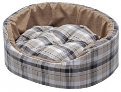 Лежанка овальная смесовая ткань 56*42*16 см Oval MF 2 10800002