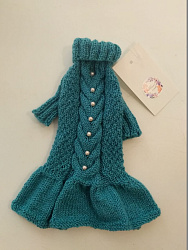Платье бирюза Hand Made