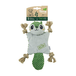 Игрушка мягкая для щенков TERRA PIP, белка-летяга, 25 см, MPets