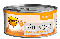 Мнямс delicatesse влажный корм для взрослых кошек курица в нежном желе 70 г