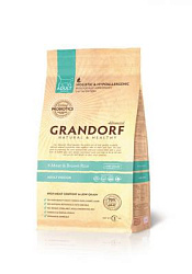 Grandorf 4 вида мяса с бурым рисом для домашних кошек 2 кг