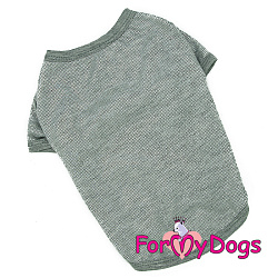 FOR MY DOGS Футболка серебро р-р 10