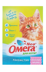 Омега Neo для котят таурин +L карнитин Веселый малыш 60 таблеток