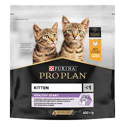 PRO PLAN (Про План) HEALTHY START сухой корм для котят, с высоким содержанием курицы, 400 г